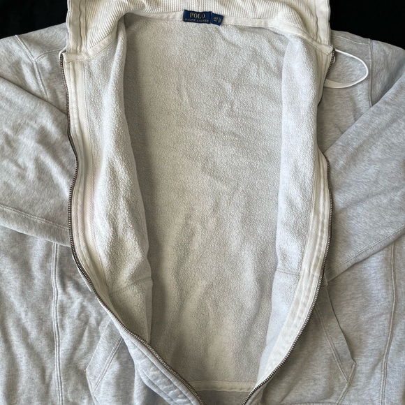 #21 VINTAGE RALPH LAUREN Big & Tall Fleece Full-Zip Hoodie thick (LT) - Picture 13 of 15